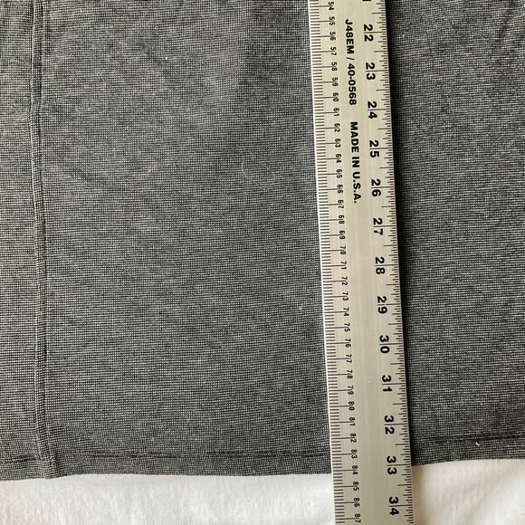 En Focus Petite Women Dress size 12P Sleeveless Sheer Top Peplum KneeLength Gray - Picture 5 of 10